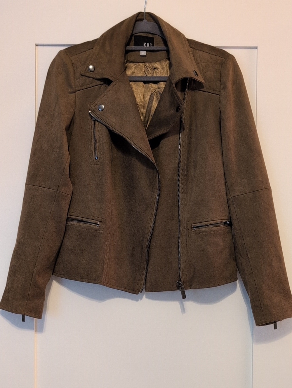 Kut from the Kloth Brown Faux Suede Jacket